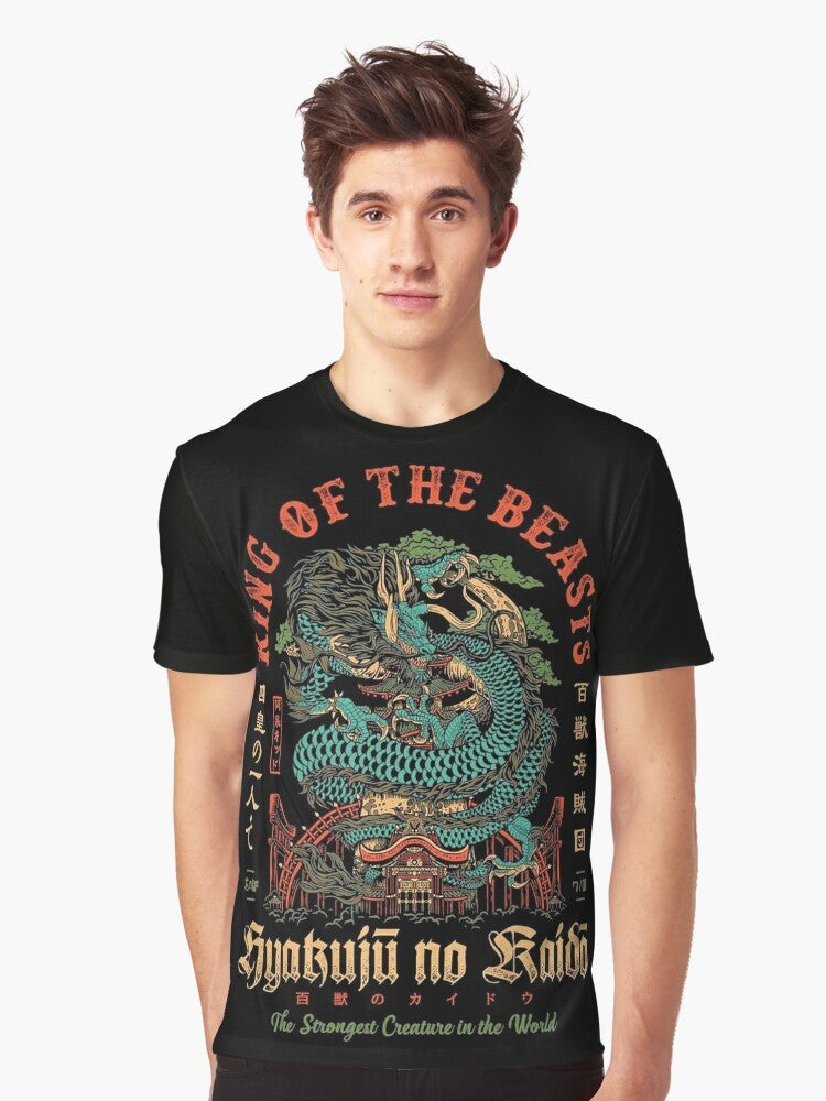 One Piece Kaido the Beast Graphic T-Shirt featuring the Yonkou from the Wano Country arc - Men