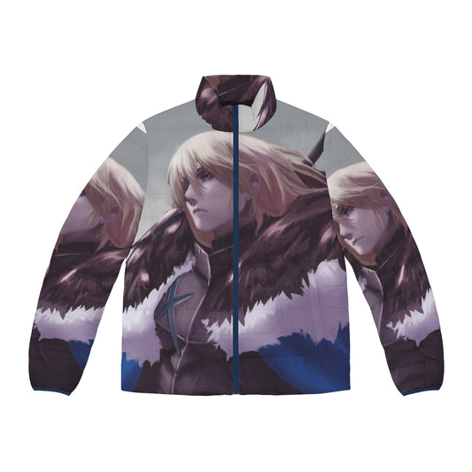 Dimitri puffer jacket, a warm and stylish winter coat for Fire Emblem fans