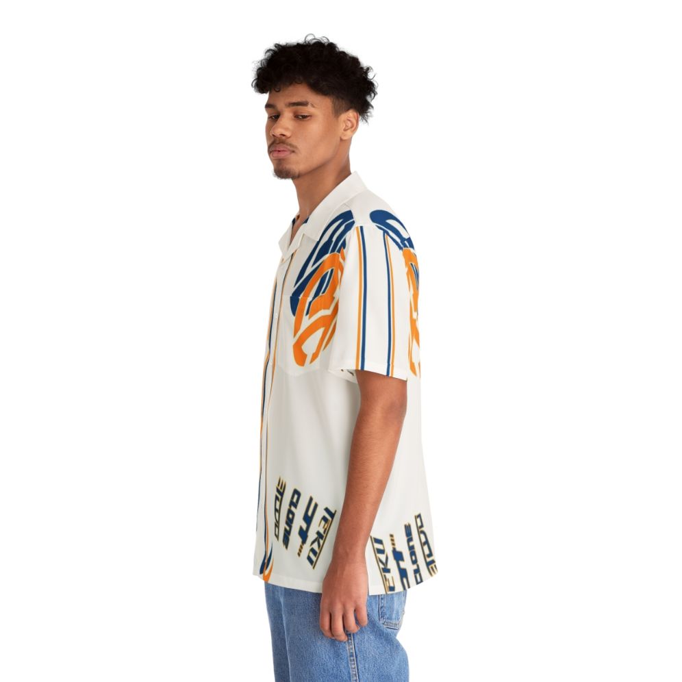 Teku-inspired Bassline Hawaiian Shirt featuring Hot Wheels Acceleracers graphics - People Left