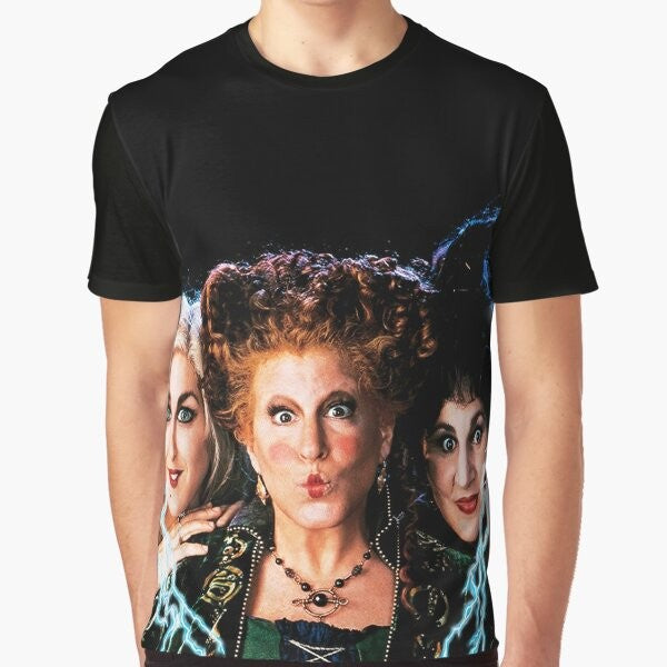 Hocus Pocus graphic t-shirt featuring a spooky and magical design