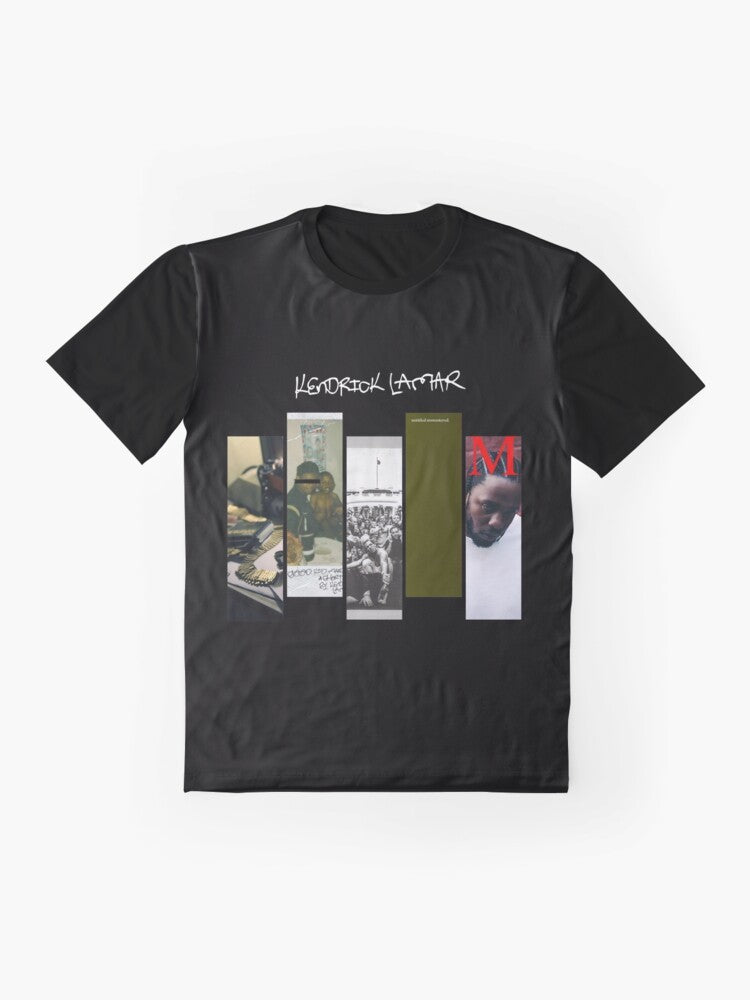 Kendrick Lamar Rap and Hip-Hop Music Album Graphic T-Shirt - Flat lay