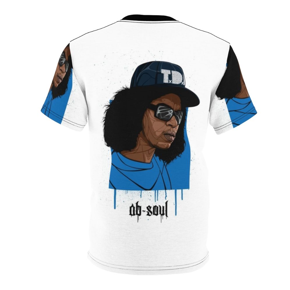 Stylish Ab Soul inspired t-shirt with a high-quality vector print for music lovers - Back