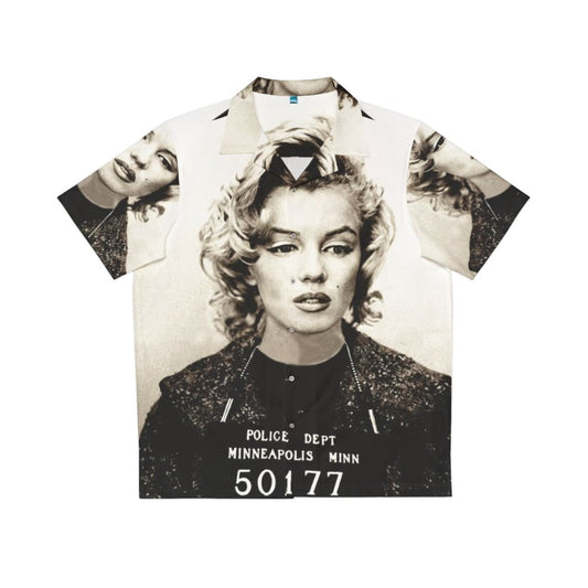 Marilyn Monroe Mugshot Hawaiian Shirt