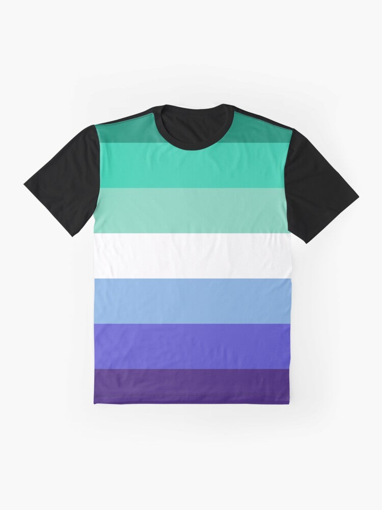 MLM Gay Pride Flag Graphic T-Shirt - Flat lay