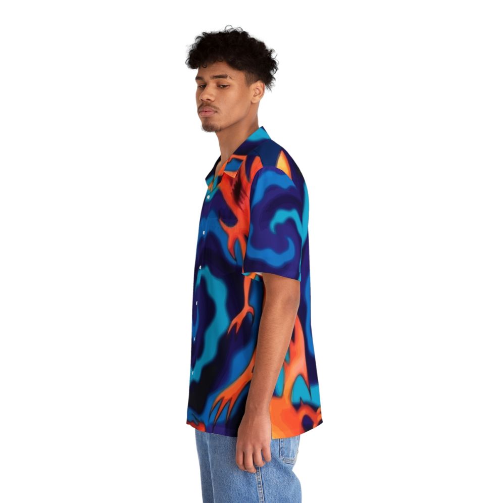 Anime-inspired Polymerization Hawaiian Shirt with Duel Monsters characters - People Left