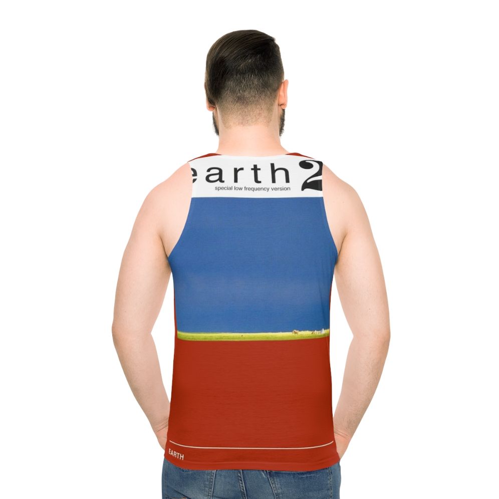 Earth unisex alternative tank top - men back