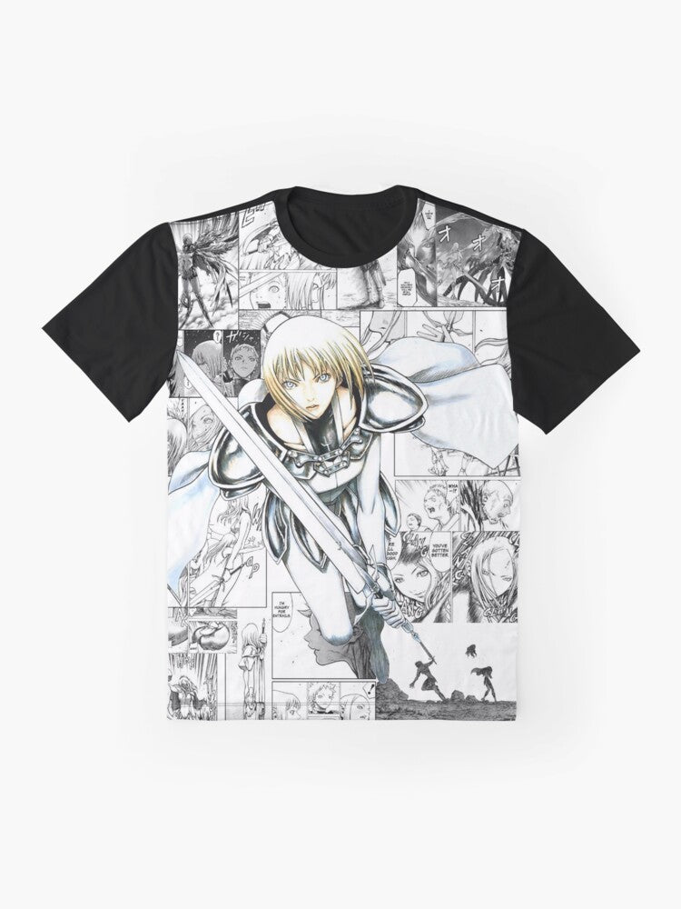 Claymore Clare Anime Graphic T-Shirt - Flat lay