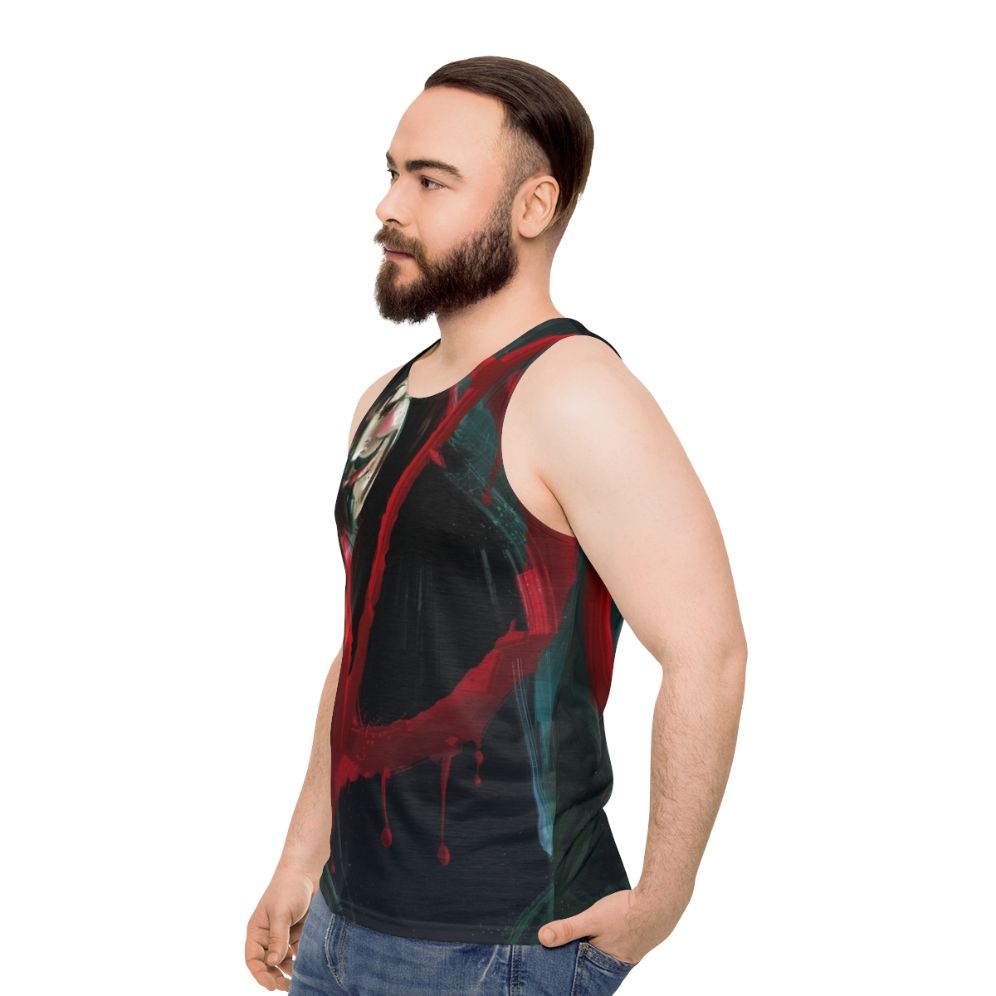 Unisex V For Vendetta Tank Top - men side