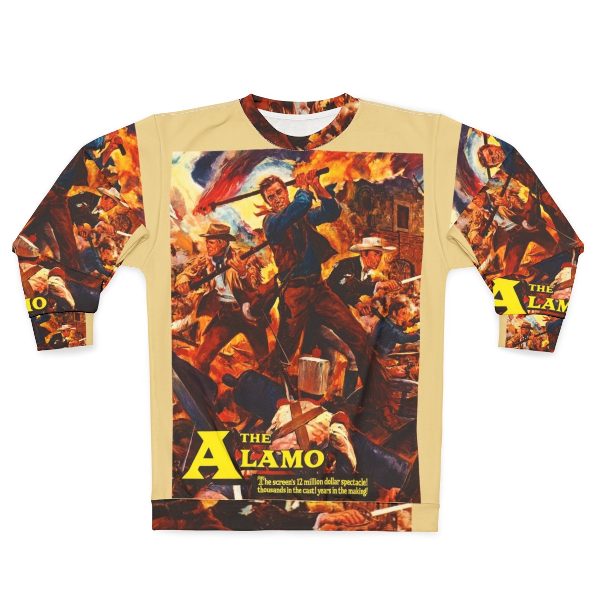 Vintage 'The Alamo' 1960 movie poster sweatshirt