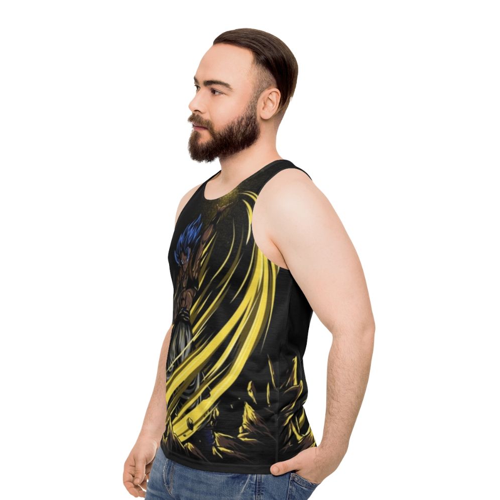 Dragonball Super Saiyan Blue Unisex Tank Top - men side