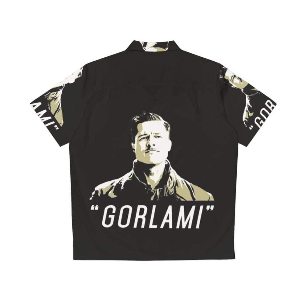 Gorlami Hawaiian Shirt featuring Brad Pitt's character from Inglorious Basterds - Back