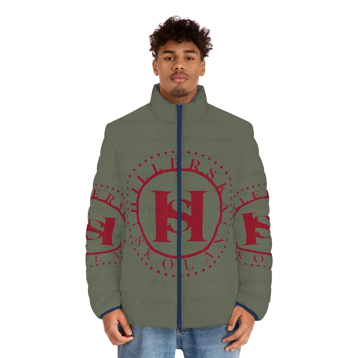 Young Royals Netflix Series Inspired Puffer Jacket - men front