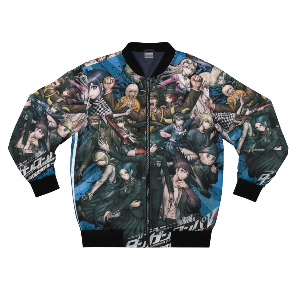 Danganronpa V3 Killing Harmony Bomber Jacket featuring characters Kokichi Ouma and Rantaro Amami