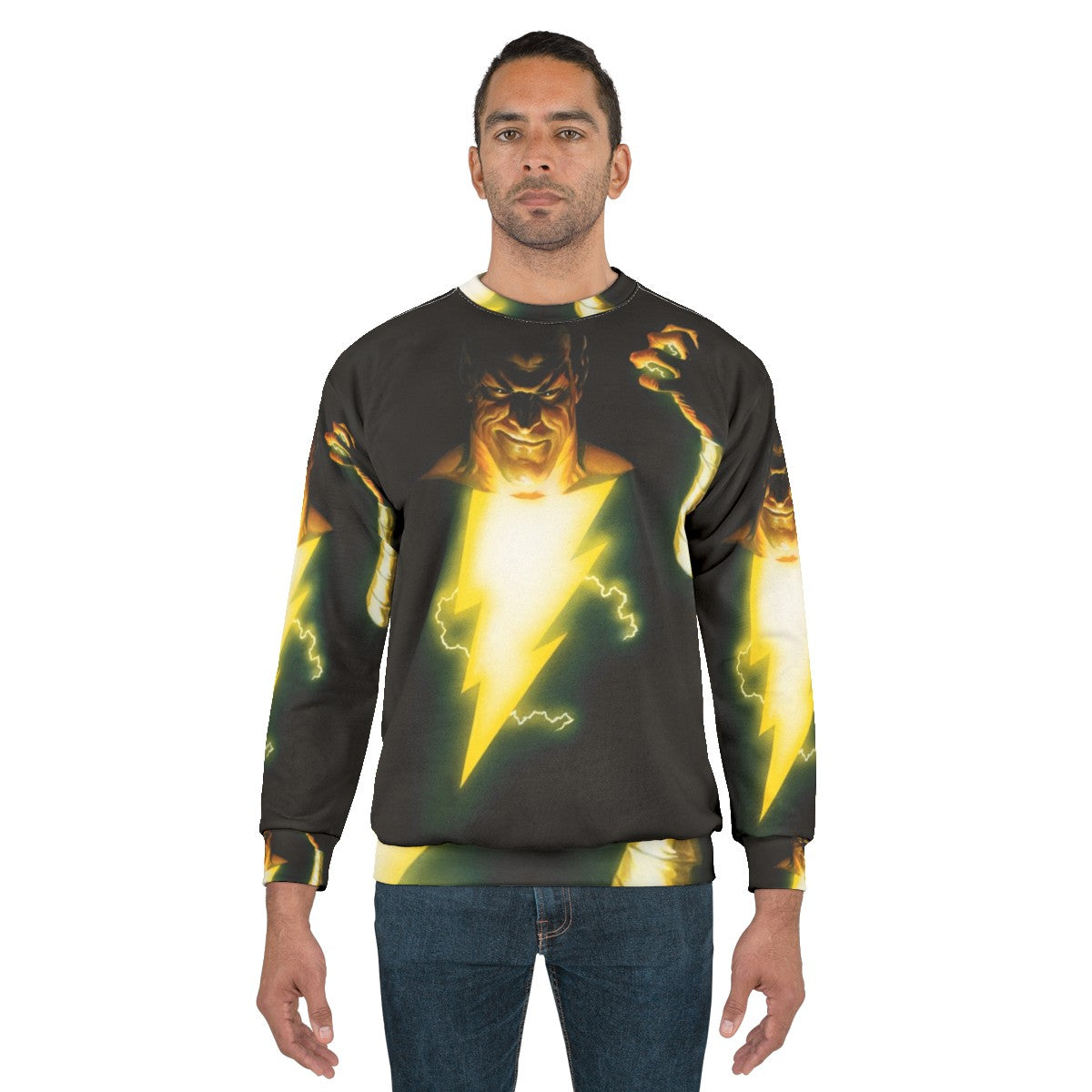 Vintage black adam superhero sweatshirt - men