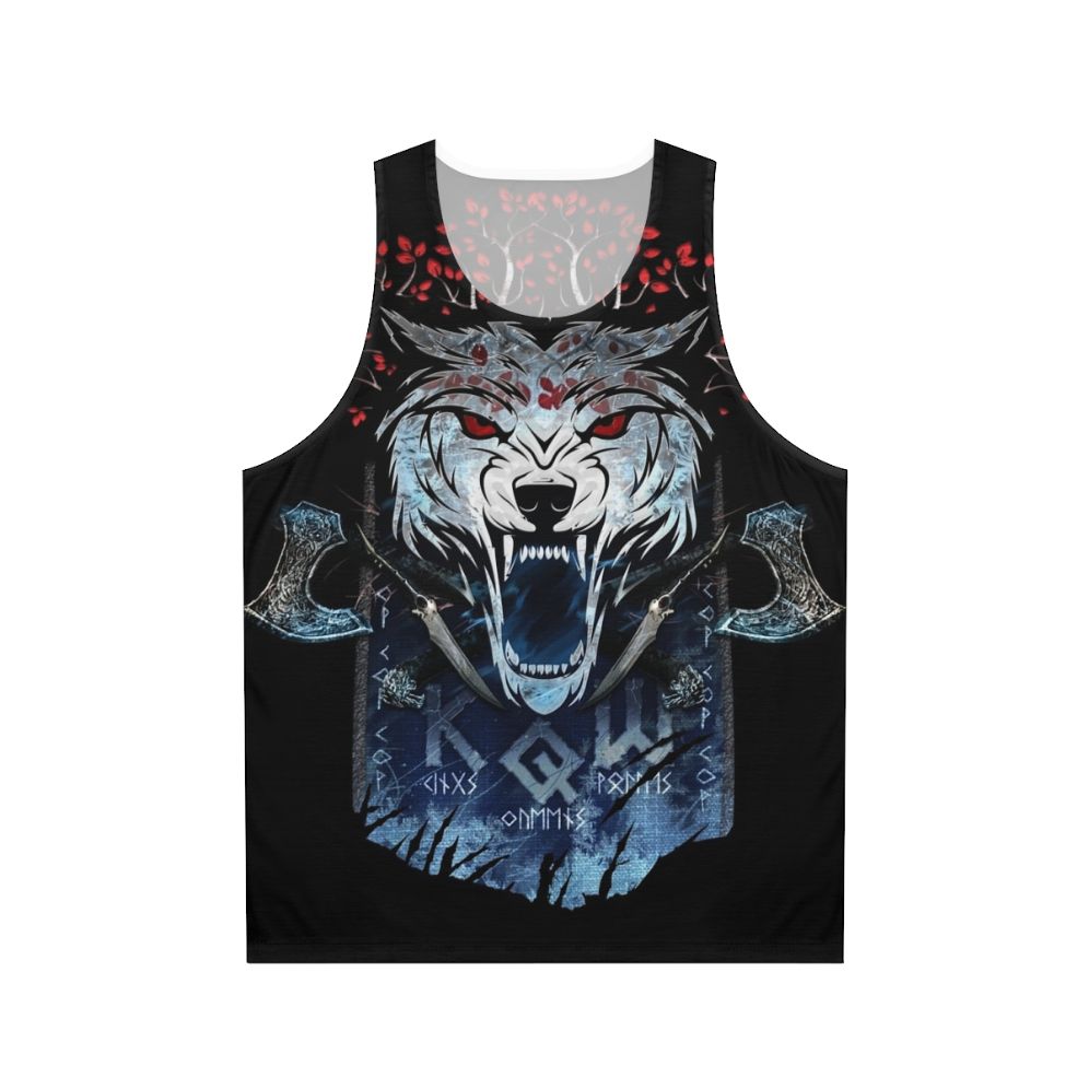 Unisex Wolf Print Tank Top