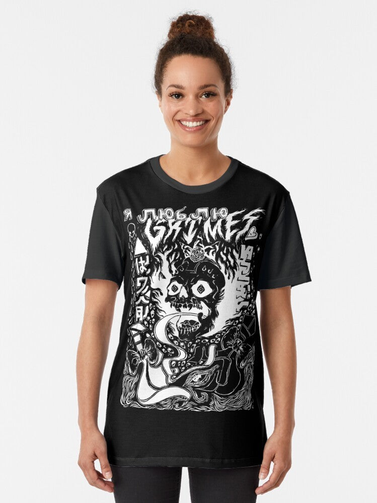 Grimes Occult Visions Graphic T-Shirt - Women