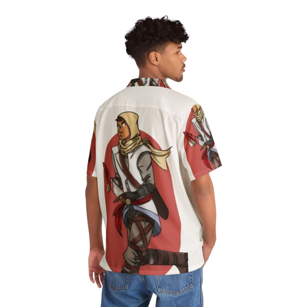 Assassin's Creed Altair Hawaiian Shirt - Flat lay