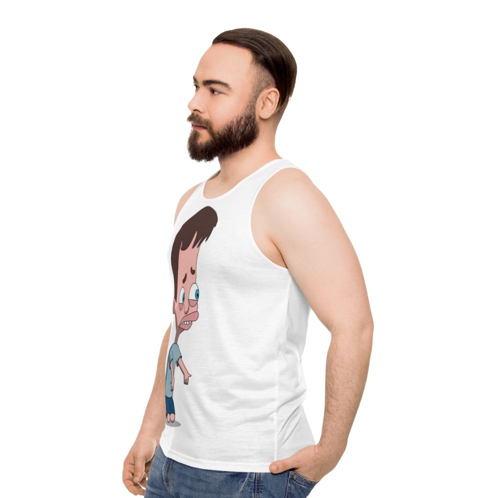 Big Mouth Unisex Tank Top - men side