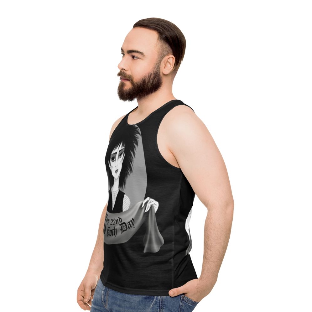 Siouxsie Unisex Tank Top for World Goth Day - men side