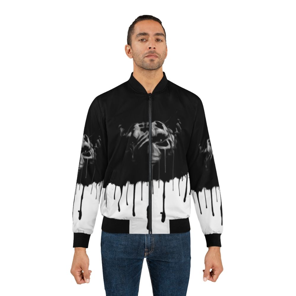 Messy Inigo Bomber Jacket with Splatter Design - Lifestyle