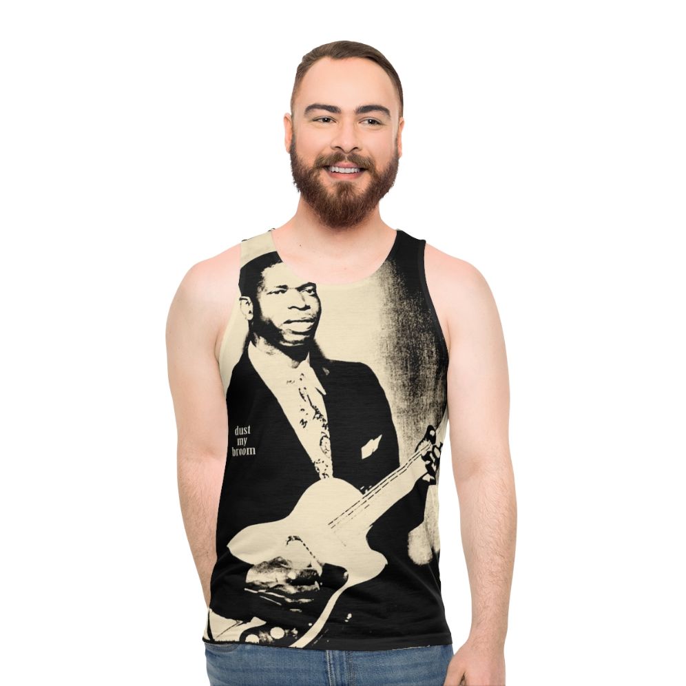 Dust My Broom Blues Guitar Unisex Tank Top - men