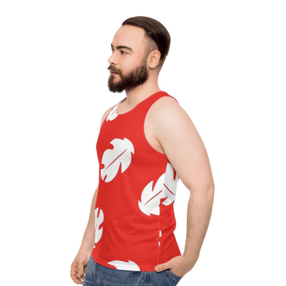 Lilo and Stitch floral unisex tank top - men side