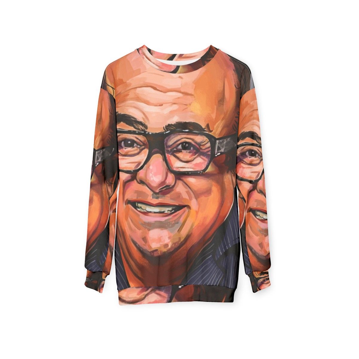 Danny Devito Portrait Sweatshirt - hanging