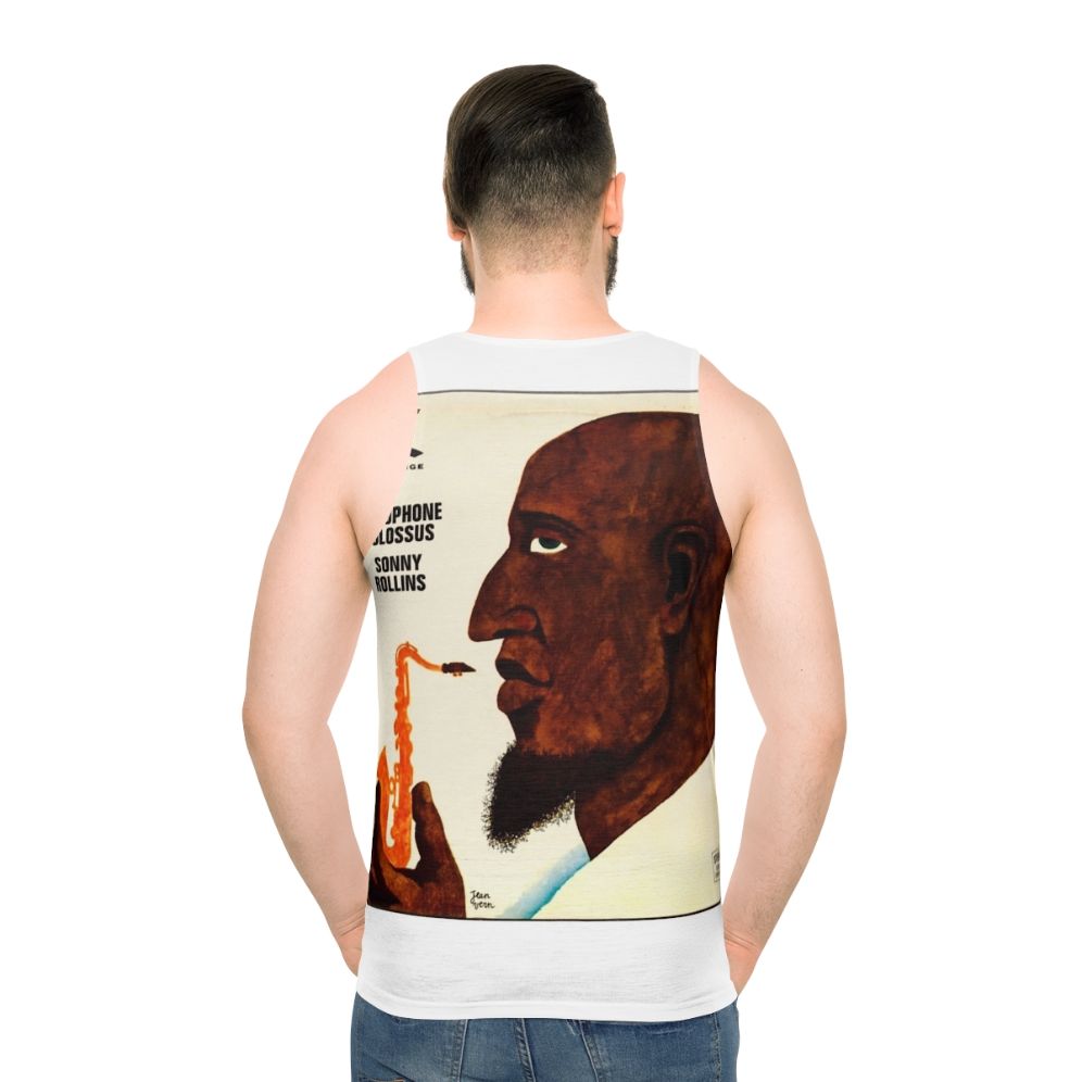 Sonny Rollins Jazz Saxophone Colossus Unisex Tank Top - men back