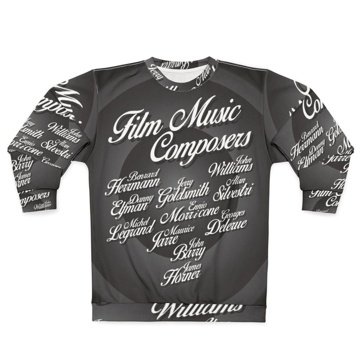 Movie Music Composers Sweatshirt featuring iconic film score composers