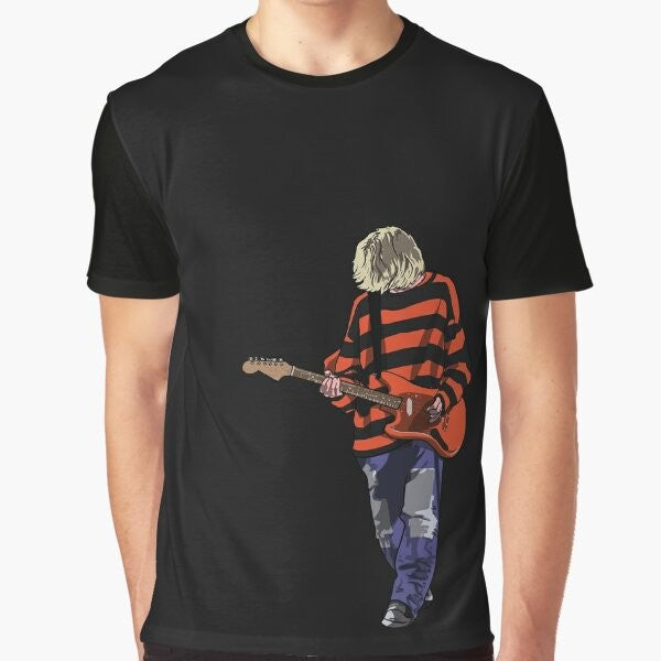 Kurt Cobain graphic t-shirt with Nirvana and grunge inspired design