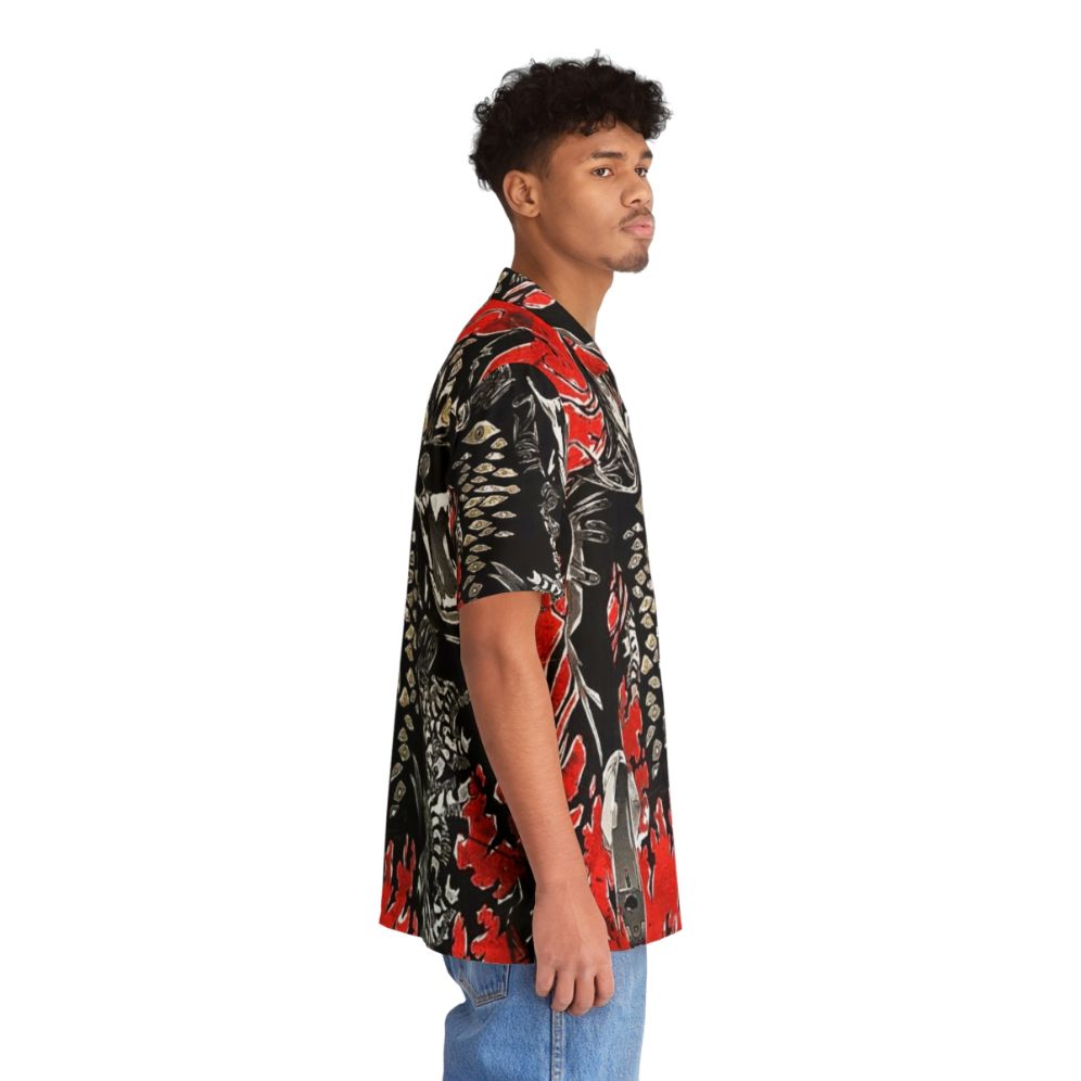 Hellsing Alucard Hawaiian Shirt with Vampire and Bat Motifs - People Pight