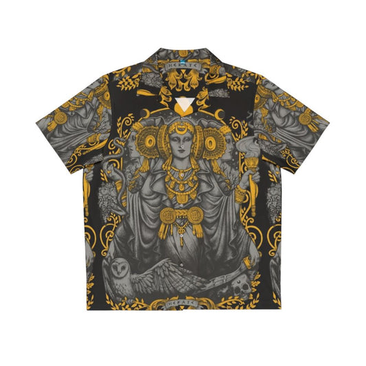 Iberian Hecate Gray Halloween Hawaiian Shirt