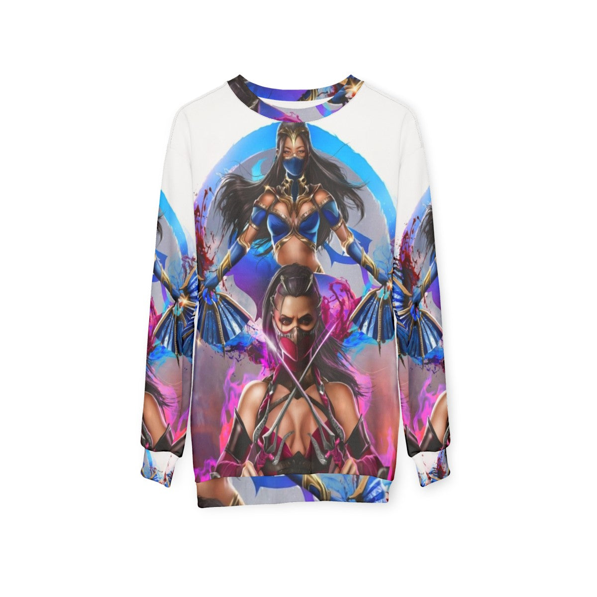 New Era cosplay sweatshirt with fantasy and gaming design - hanging