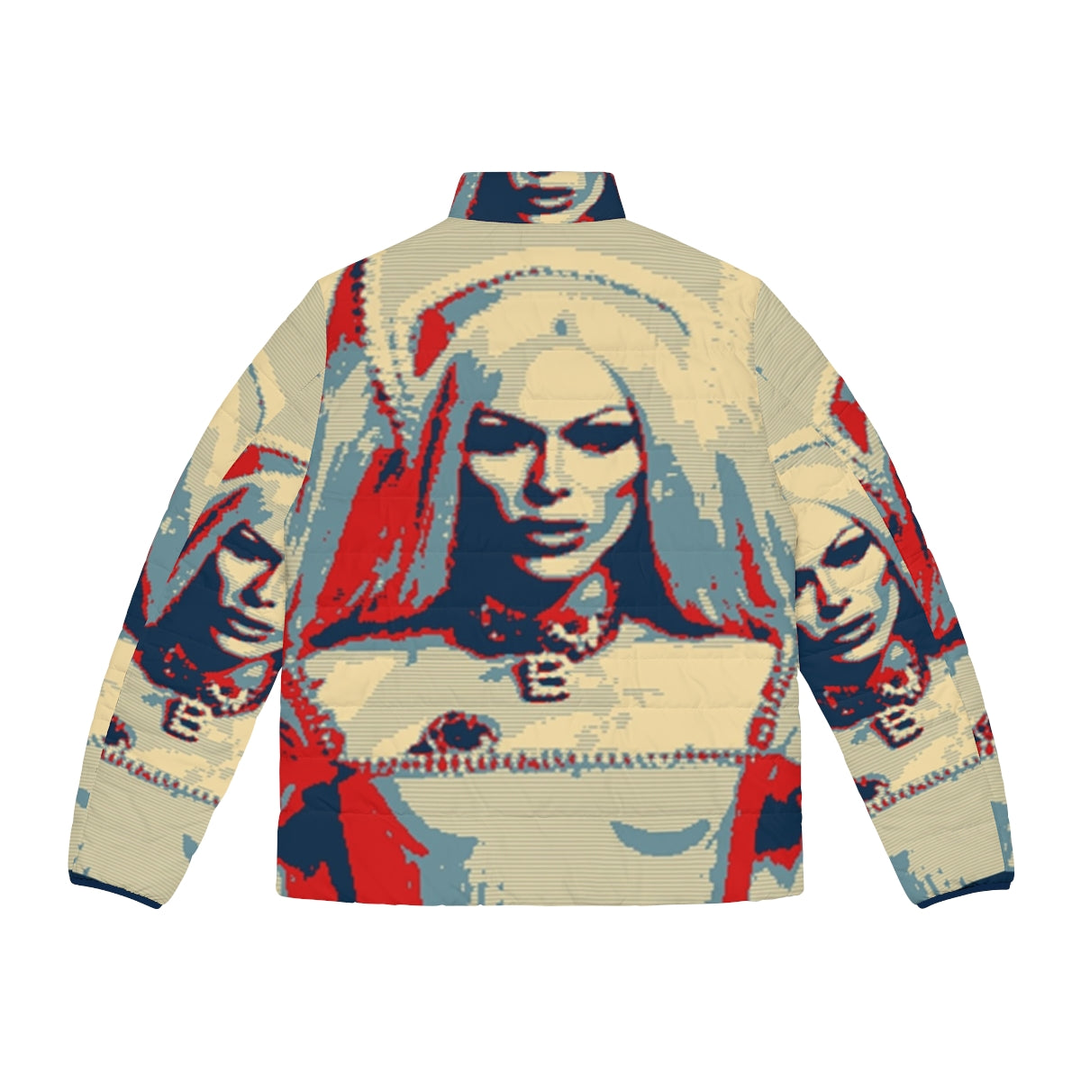 Bimini Bon Boulash Puffer Jacket featuring pop art design - Back