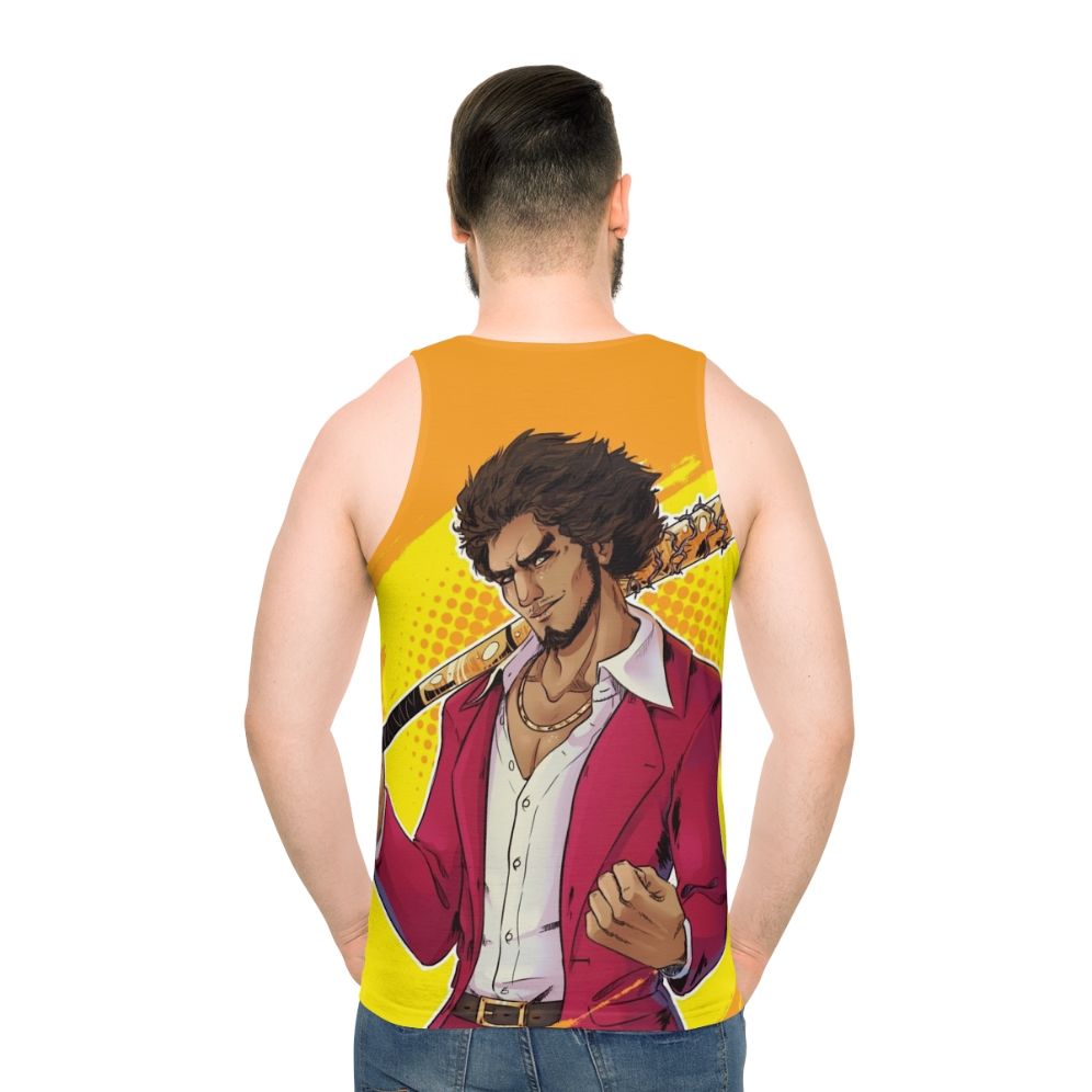 Ichiban Kasuga Unisex Anime Tank Top - men back