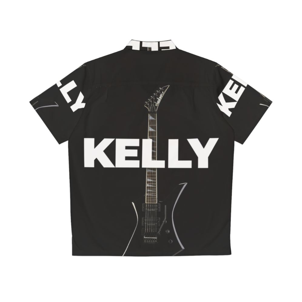 Jackson Kelly Iconic Hawaiian Shirt with Heavy Metal Guitars - Back