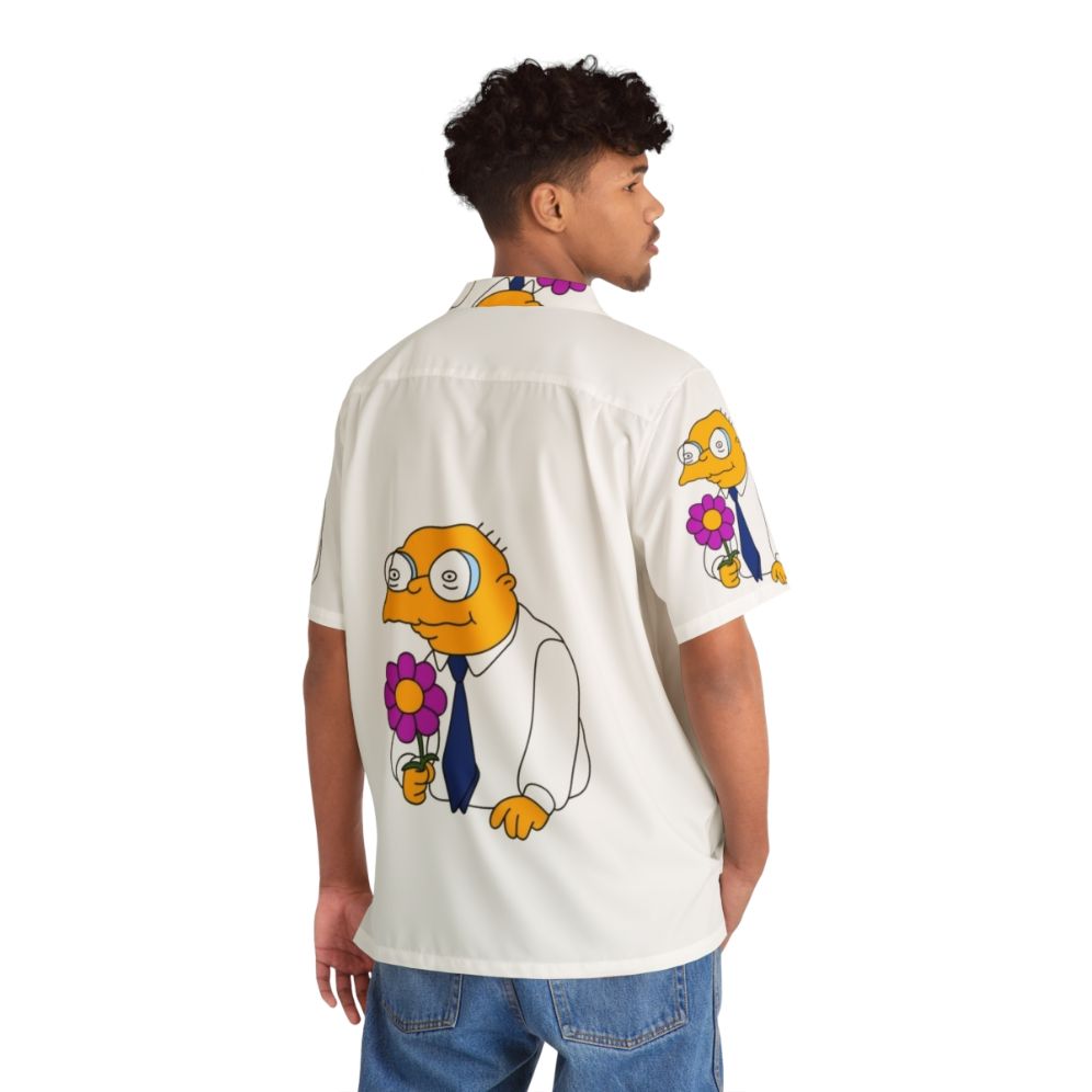 Moleman holding a flower Hawaiian shirt - People Back