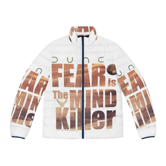 Dune 2020 Fear Is The Mind Killer Puffer Jacket with Sci-Fi Inspired Design