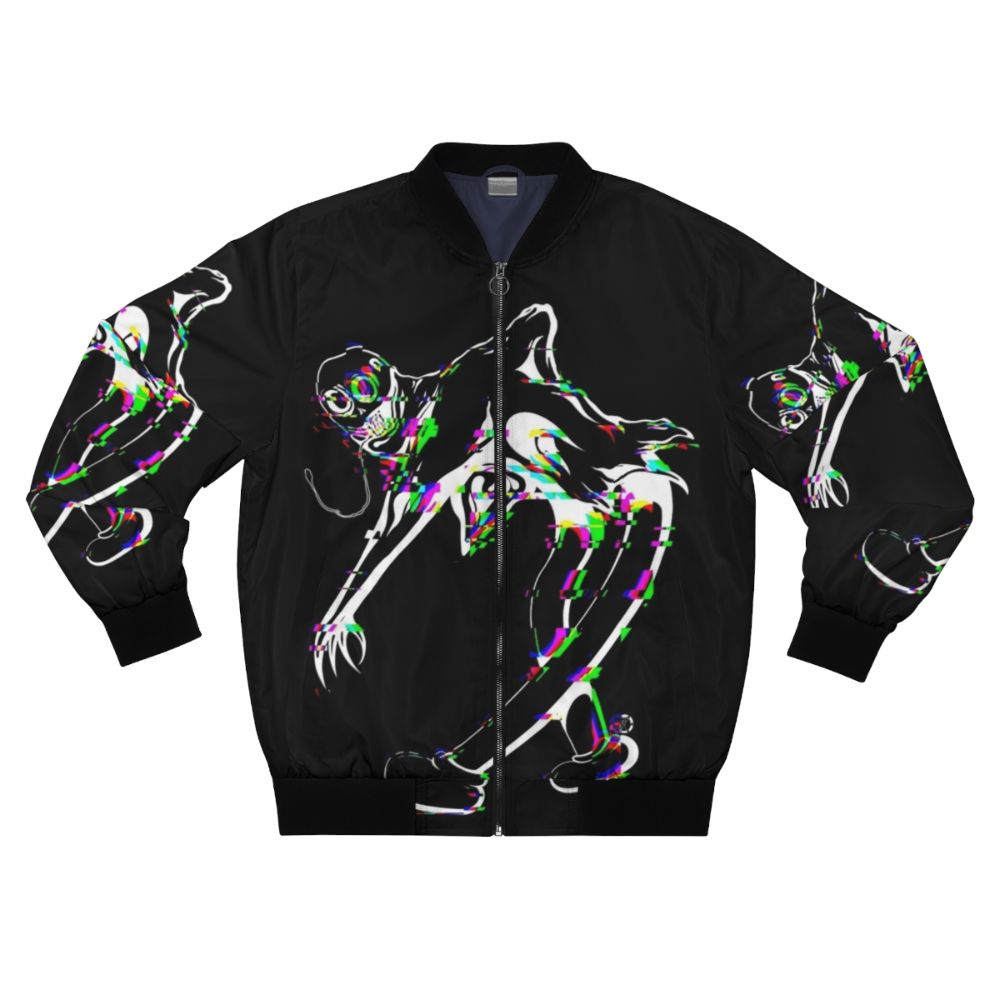 Ghostemane Glitch Bomber Jacket with Silhouette Design