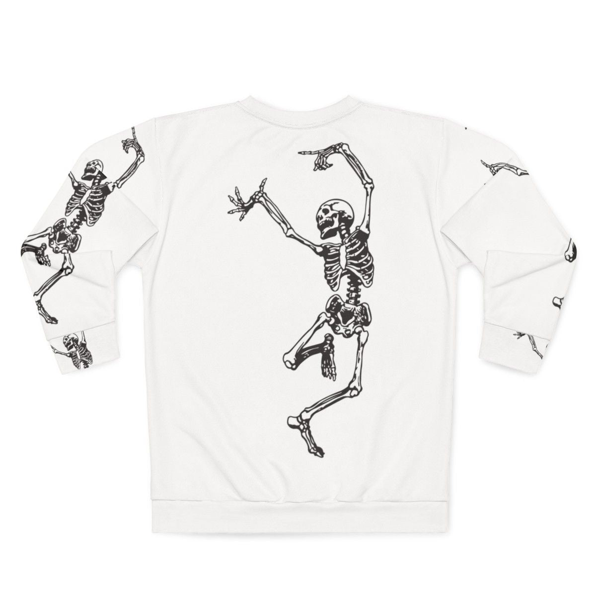 Vintage-style 'Dance With Death' sweatshirt with a mystical skull design - Back