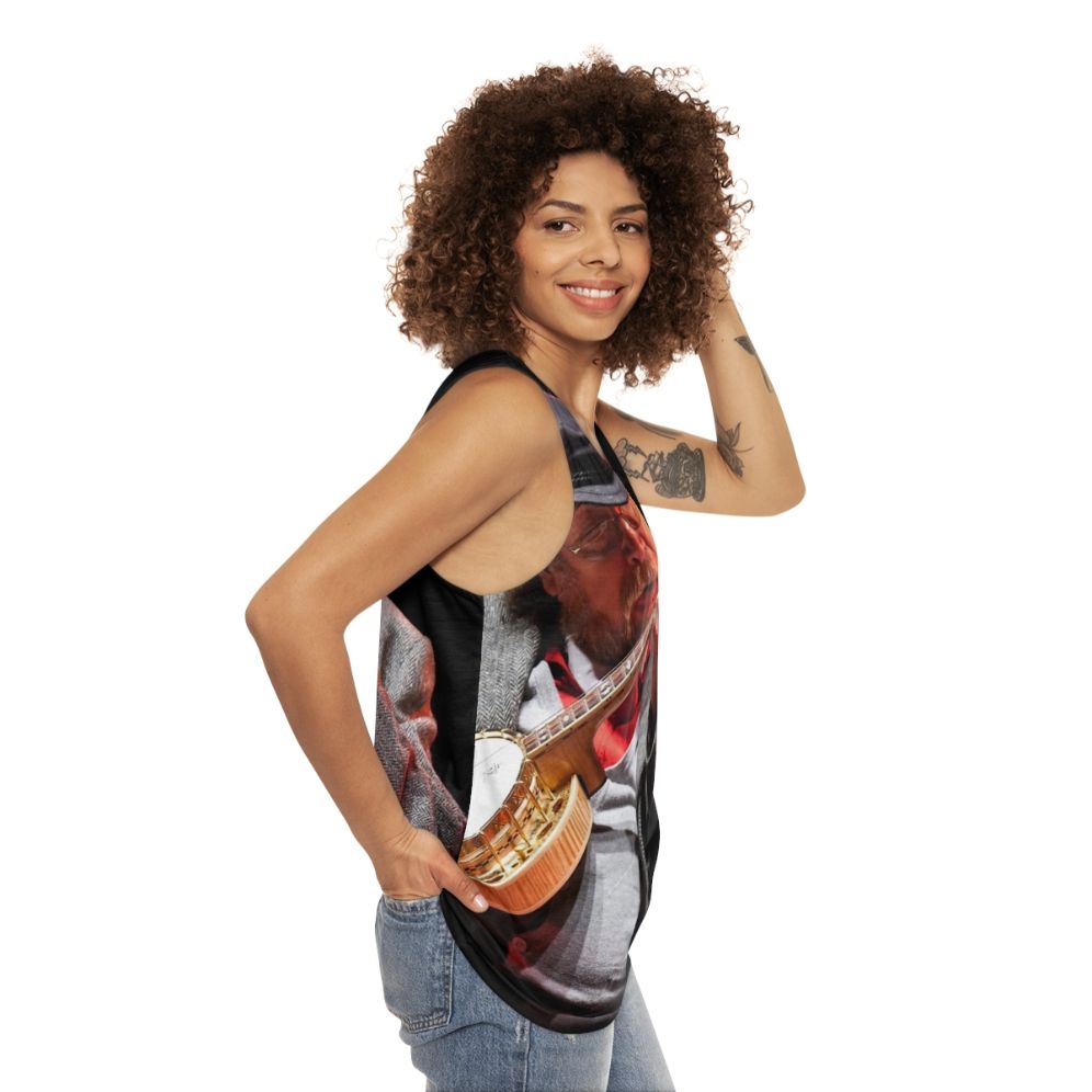 Legendary Irish Banjo Player Unisex Tank Top - women side