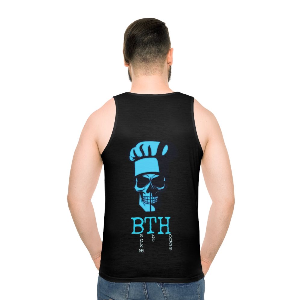 Skull Chef Unisex Tank Top - men back