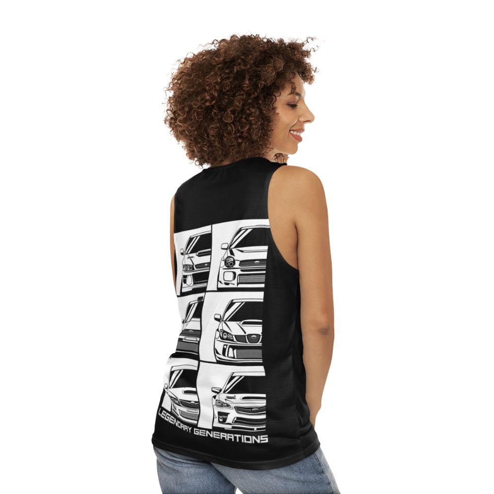 Impreza Generations Unisex Tank Top - women back