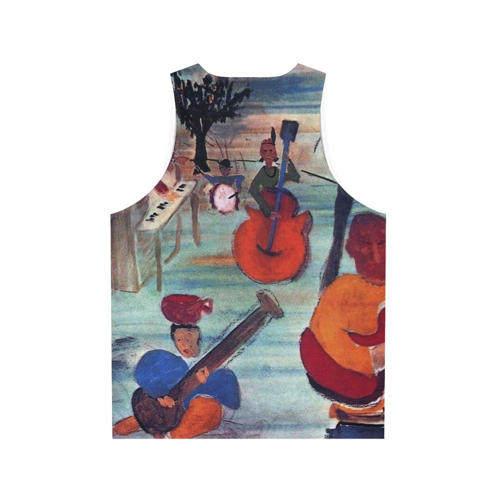 The Band's 'Big Pink' Album Cover Unisex Tank Top - Back