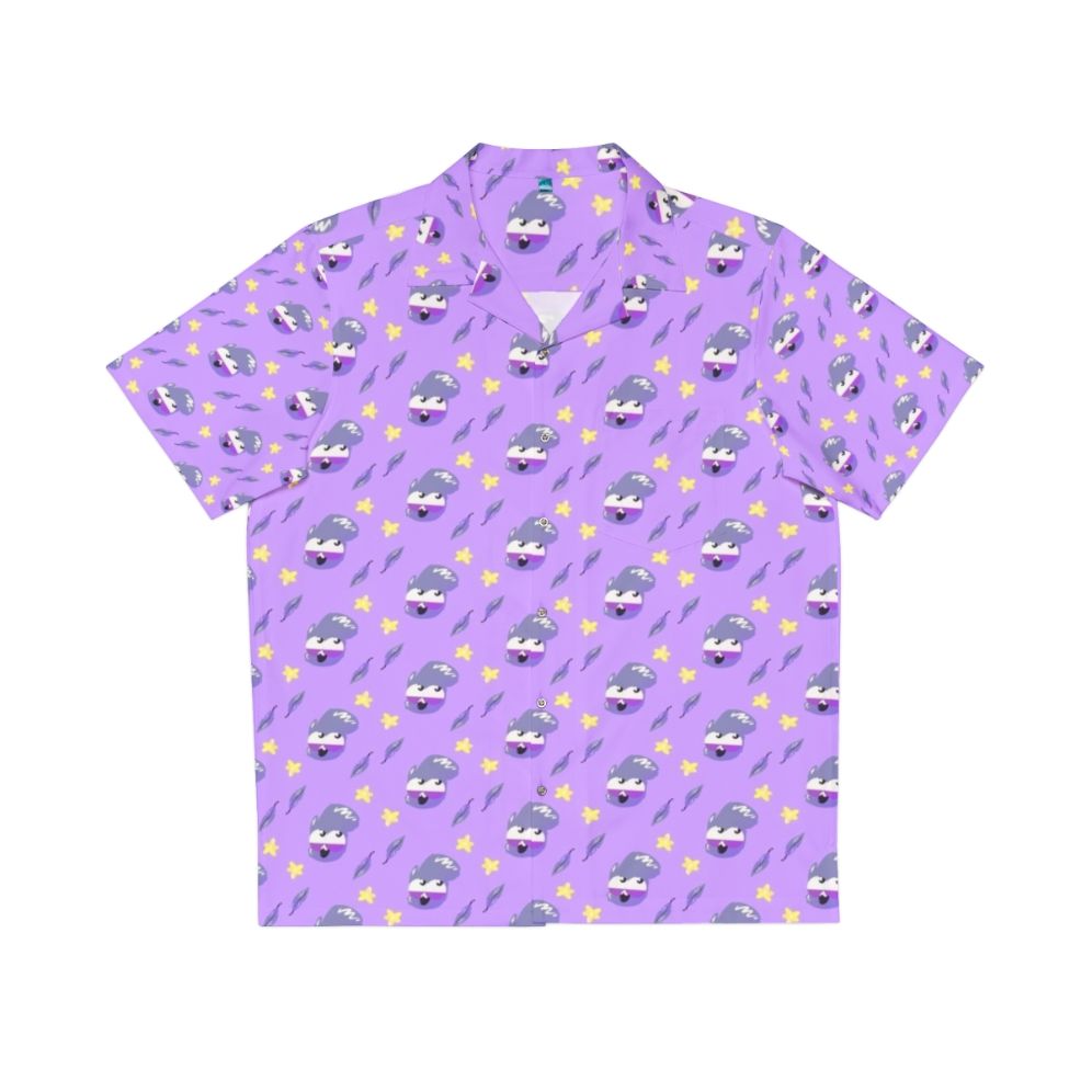 Tropical Pigeon Mascot Hawaiian Shirt with Peppy The Bird Design