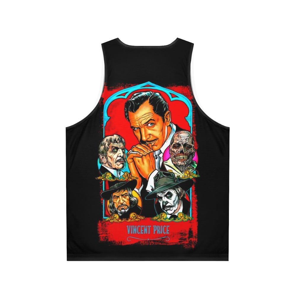 Vintage Vincent Price Master of Terror Unisex Tank Top - Back