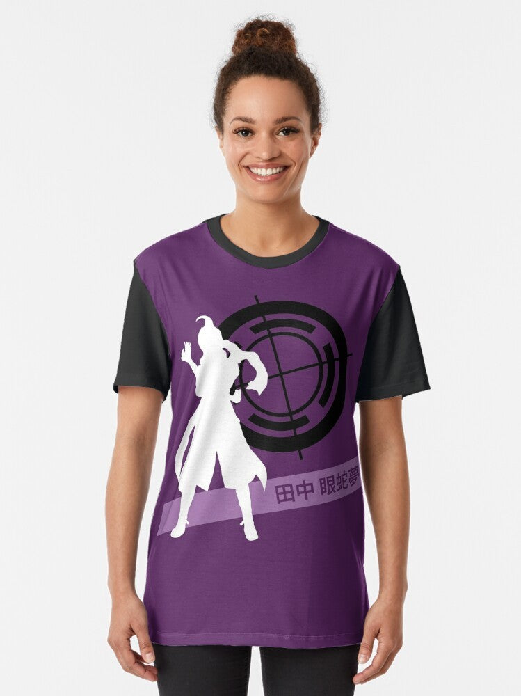 Gundam Tanaka Silhouette Graphic T-Shirt - Anime and Gaming Merchandise - Women