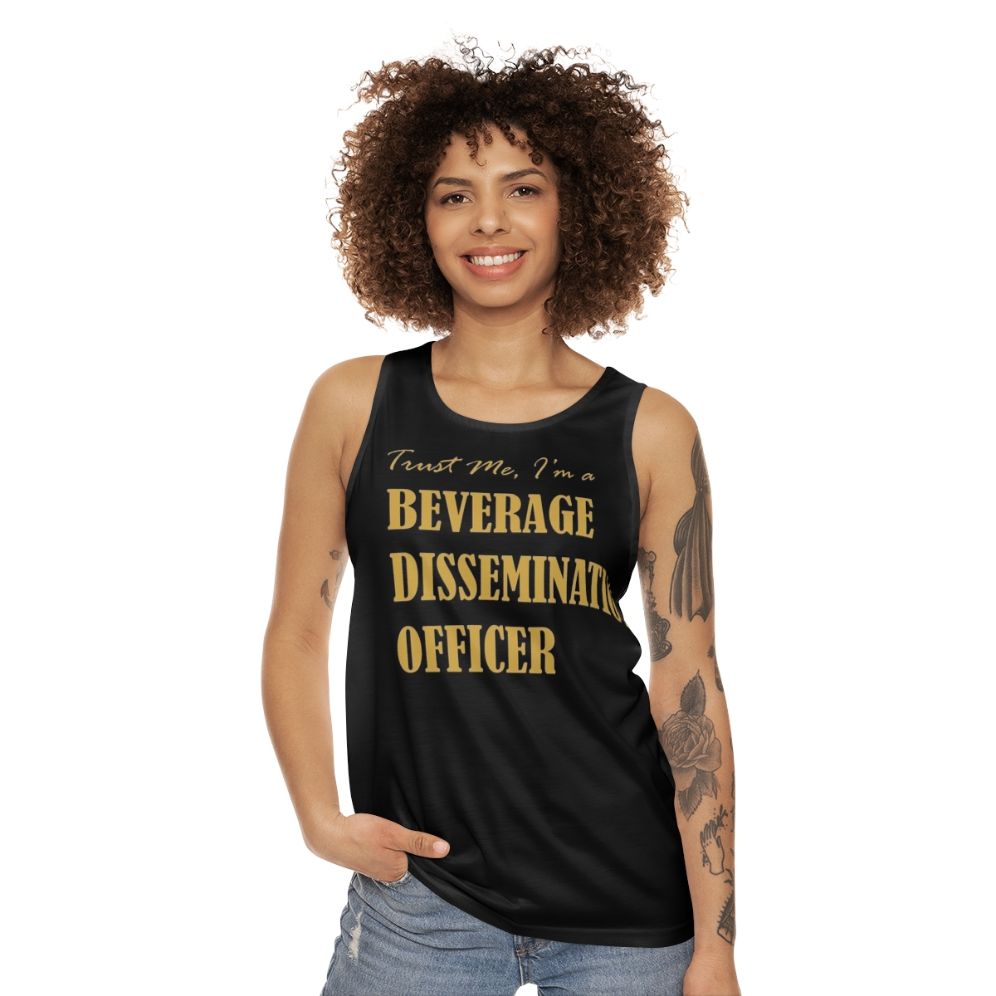 Bartender Beverage Dissemination Officer Unisex Tank Top - women