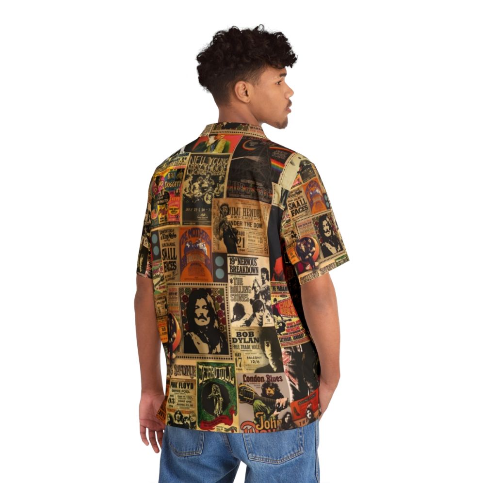 Retro Rock N Roll Stories Hawaiian Shirt - People Back