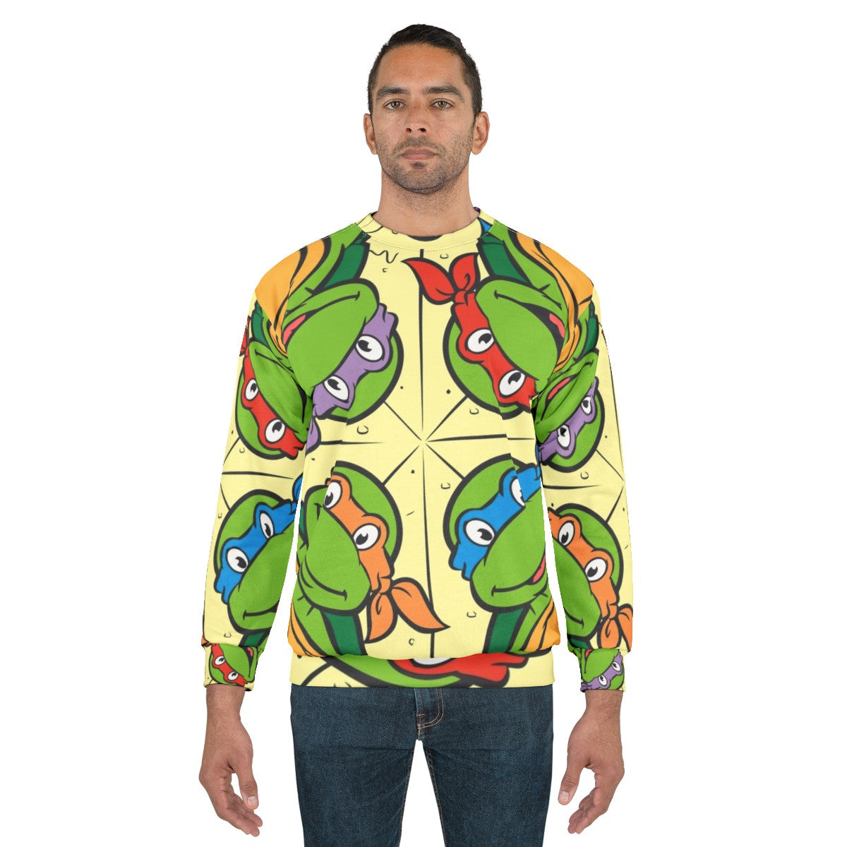 Retro 80s Pizza Time Teenage Mutant Ninja Turtles Sweatshirt - men